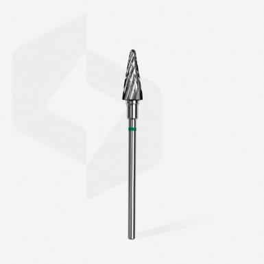 Staleks - Karbid Csiszolófej Kúp 6mm | 14mm Zöld | Durva FT71G060-14