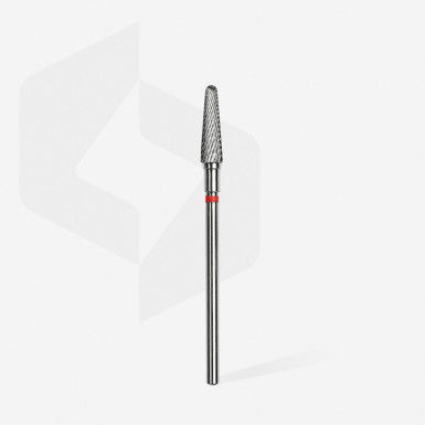 Staleks - Karbid Csiszolófej Keskeny Lekerekített Kúp 4 mm | 13 mm Piros | Finom FT70R040-13