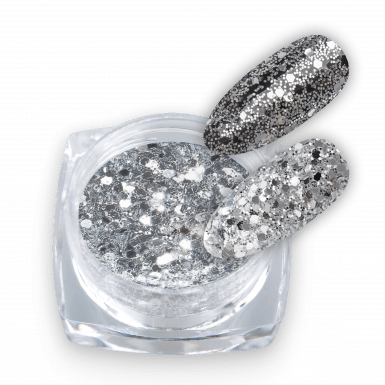 Glitter Silver Mix 02