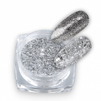 Glitter Pure Silver Mix 02