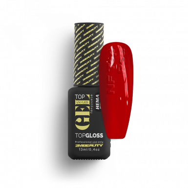 Top Gel - NF Top Red Színezett Fényzselé - HEMA Mentes