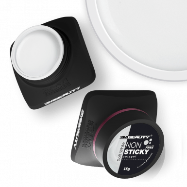 Non Sticky Polygel - Soft White - HEMA Mentes Építőzselé