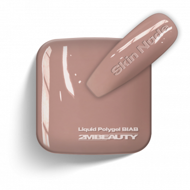 Liquid Polygel BIAB - Skin Nude - HEMA Mentes Ecsetes Építőzselé