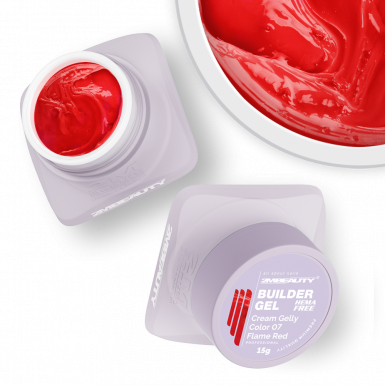Cream Gelly Color 07 Flame Red - HEMA Mentes Építőzselé
