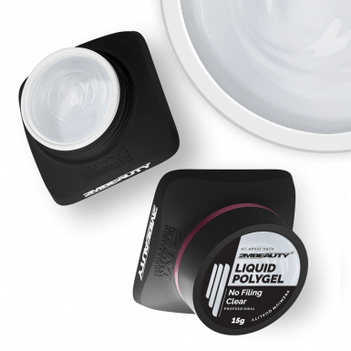 Liquid Polygel No Filing - Clear - HEMA Mentes Reszelésmentes Építőzselé