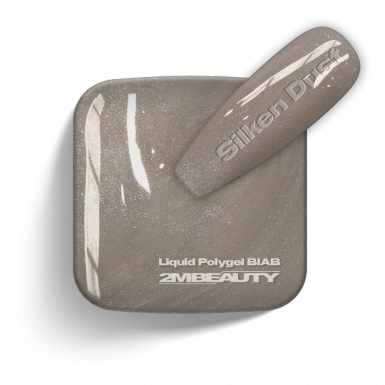 Liquid Polygel BIAB - Silken Dust - HEMA Mentes Ecsetes Építőzselé