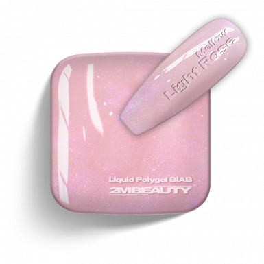 Liquid Polygel BIAB - Mellow Light Rose - HEMA Mentes Ecsetes Építőzselé