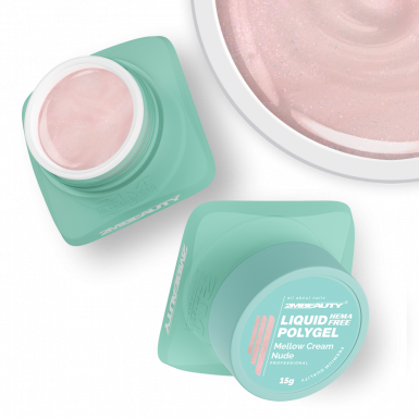 Liquid Polygel - Mellow Cream Nude - HEMA Mentes Építőzselé