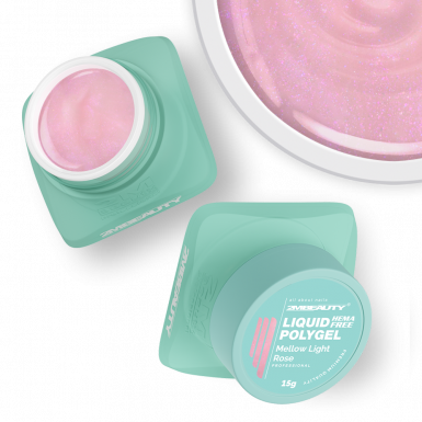 Liquid Polygel - Mellow Light Rose - HEMA Mentes Építőzselé