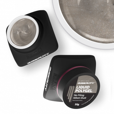 Liquid Polygel No Filing - Silken Dust - HEMA Mentes Reszelésmentes Építőzselé