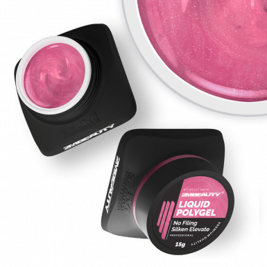 Liquid Polygel No Filing - Silken Elevate - HEMA Mentes Reszelésmentes Építőzselé