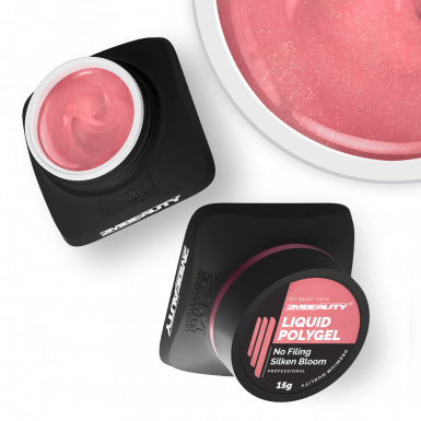 Liquid Polygel No Filing - Silken Bloom - HEMA Mentes Reszelésmentes Építőzselé