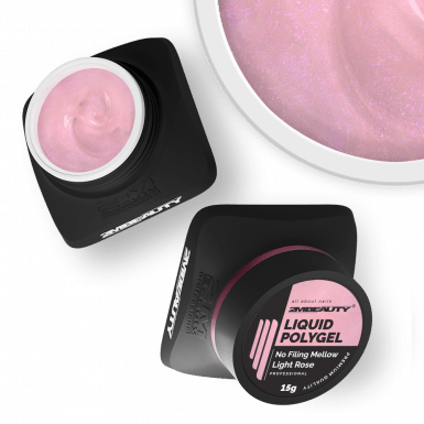 Liquid Polygel No Filing - Mellow Light Rose - HEMA Mentes Reszelésmentes Építőzselé