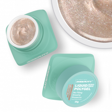 Liquid Polygel No Filing - Dreamy Prosecco - HEMA Mentes Reszelésmentes Építőzselé