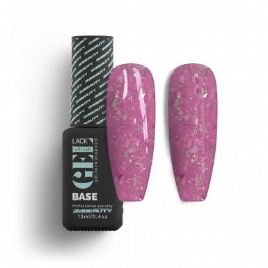 Gel Lack - Milky Rubber Base With Flakes 07 - HEMA Mentes