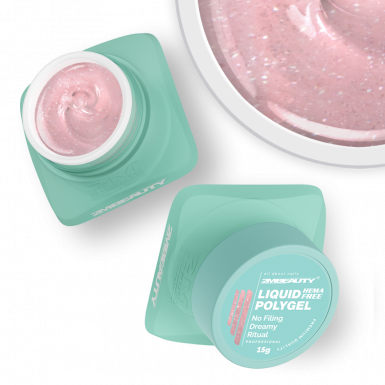 Liquid Polygel No Filing - Dreamy Ritual - HEMA Mentes Reszelésmentes Építőzselé