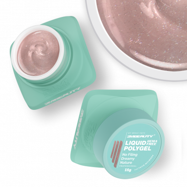 Liquid Polygel No Filing - Dreamy Nature - HEMA Mentes Reszelésmentes Építőzselé