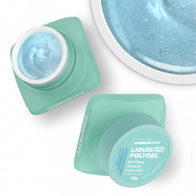 Liquid Polygel No Filing - Dreamy Futuristic - HEMA Mentes Reszelésmentes Építőzselé