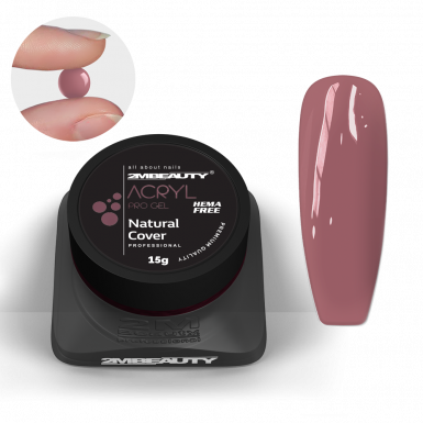 Acryl Pro Gel Natural Cover - HEMA Mentes Akrilzselé - Tégelyes