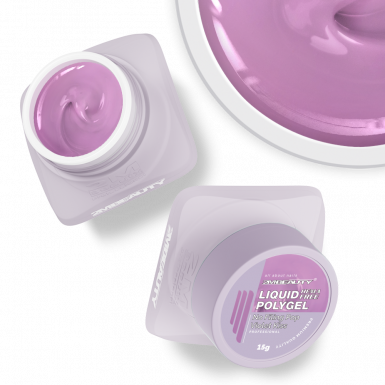 Liquid Polygel No Filing - Pop - Violet Kiss - HEMA Mentes Reszelésmentes Építőzselé