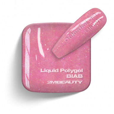 Liquid Polygel BIAB - Celestial 02 - Blush - HEMA Mentes Ecsetes Építőzselé