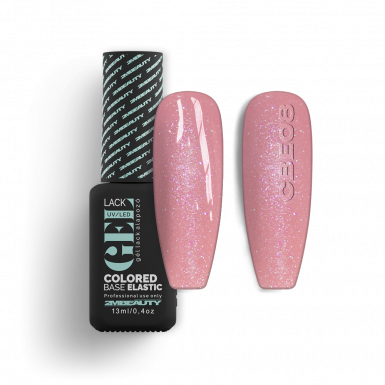 Gel Lack - Colored Base Elastic Shimmer CBE08 - HEMA Mentes