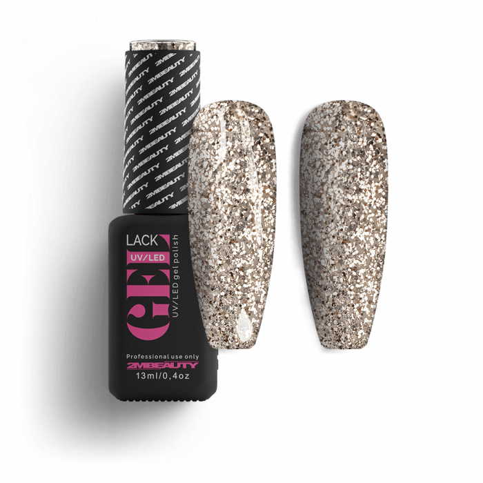 Gel Lack - Csillámos 260 Gel Lack - Csillámos 260: Pezsgőarany, csillámos lakkzselé....