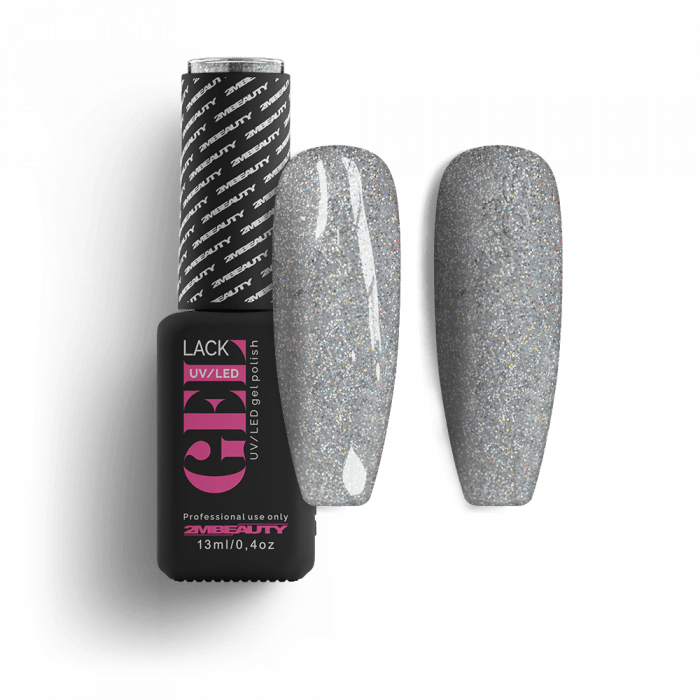 Gel Lack - Csillámos 106 Gel Lack - Csillámos 106: Ezüst hologramos csillámos lakkzselé....