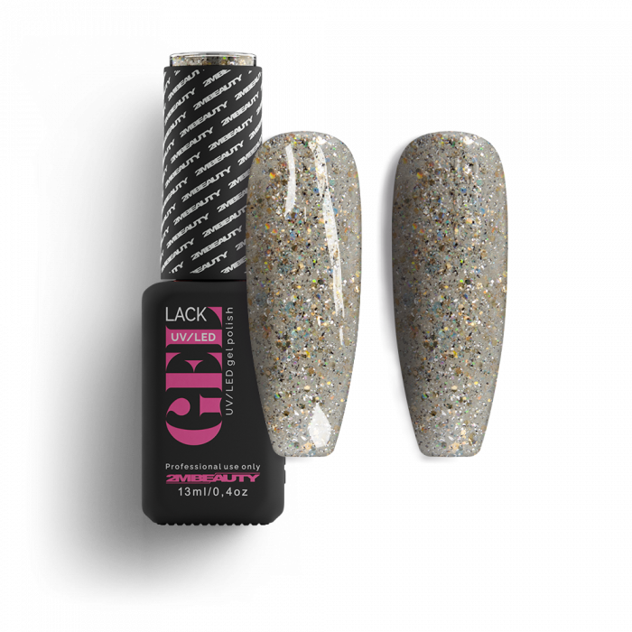 Gel Lack - Csillámos 085:
Enyhén bronzosan tündöklő multicolor csillámok egyvelege, melyet ar...