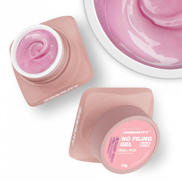 No Filing - Baby Pink - HEMA Mentes Reszelésmentes Építőzselé
