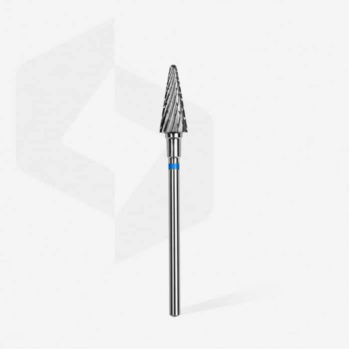 Staleks - Karbid Csiszolófej Kúp 6mm | 14mm Kék | Közepes FT71B060-14
