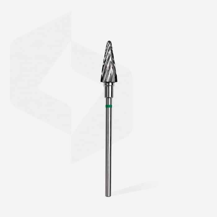 Staleks - Karbid Csiszolófej Kúp 6mm | 14mm Zöld | Durva FT71G060-14