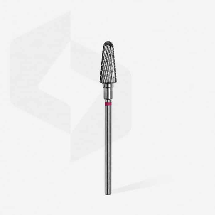 Staleks - Karbid Csiszolófej Lekerekített Kúp 6mm | 14 mm Lila | Extra Durva FT70V060-14