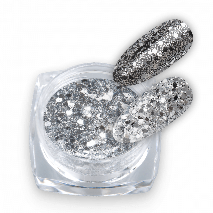 Glitter Silver Mix 02