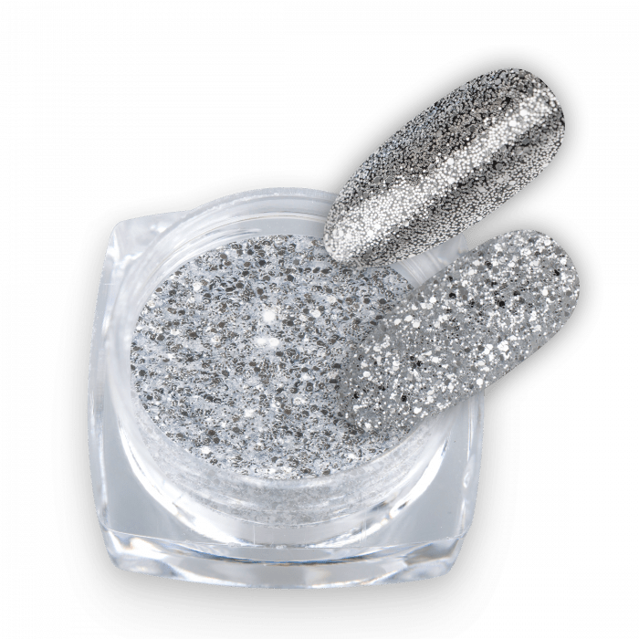 Glitter Pure Silver Mix 01