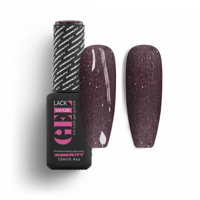 Gel Lack - Csillámos 1485:
Csillámló bíborbarna (multicolor csillámmal) színű lakkzselé, ma...