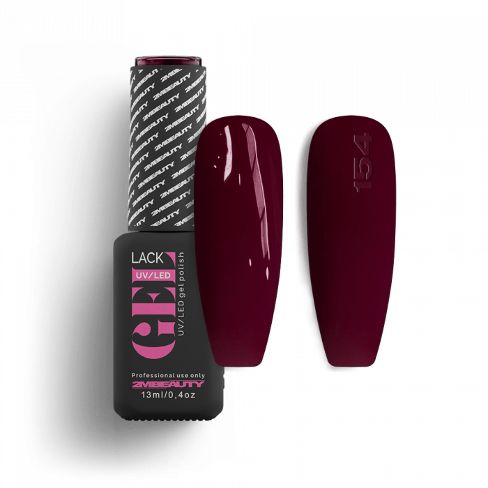 Gel Lack - HEMA Mentes 154:
Chianti-vörös (bordó) árnyalatú, krémes lakkzselé, magas pigment...