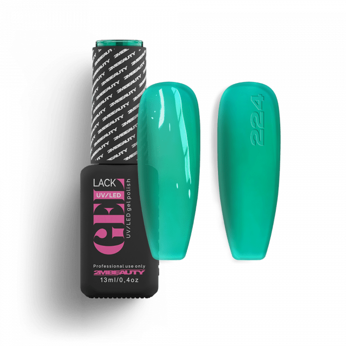 Gel Lack - HEMA Mentes 224:
Smaragdzöld árnyalatú, üveghatású lakkzselé.

A 2MBEAUTY HEMA m...