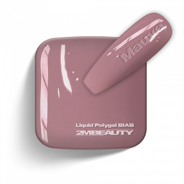 Liquid Polygel BIAB - Mauve - HEMA Mentes Ecsetes Építőzselé