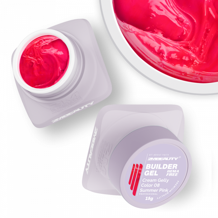 Cream Gelly Color 08 Summer Pink - HEMA Mentes Építőzselé