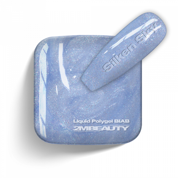 Liquid Polygel BIAB - Silken Sky - HEMA Mentes Ecsetes Építőzselé