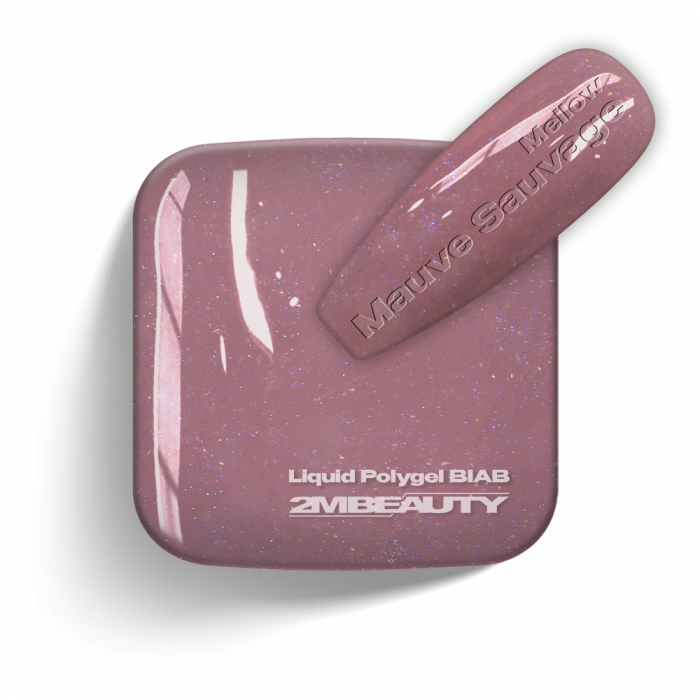 Liquid Polygel BIAB - Mellow Mauve Sauvage - HEMA Mentes Ecsetes Építőzselé