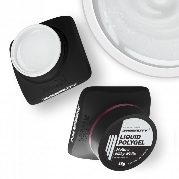 Liquid Polygel - Mellow Milky White - HEMA Mentes Építőzselé