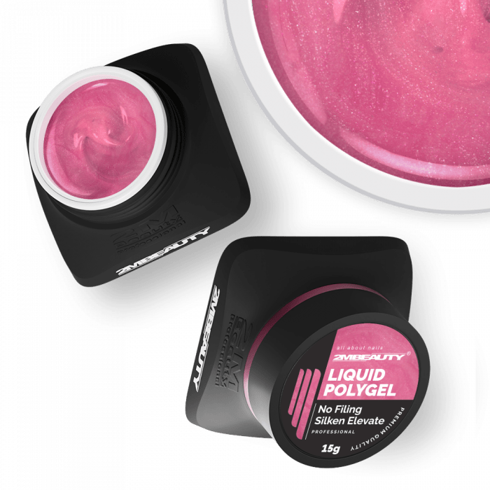 Liquid Polygel No Filing - Silken Elevate - HEMA Mentes Reszelésmentes Építőzselé