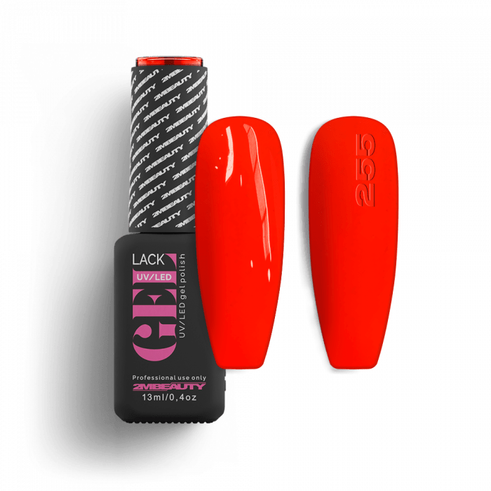 Gel Lack - HEMA Mentes 255 - Neon:
(Azonos szín: Gel Lack - 678)*

Élénk narancsos piros árny...
