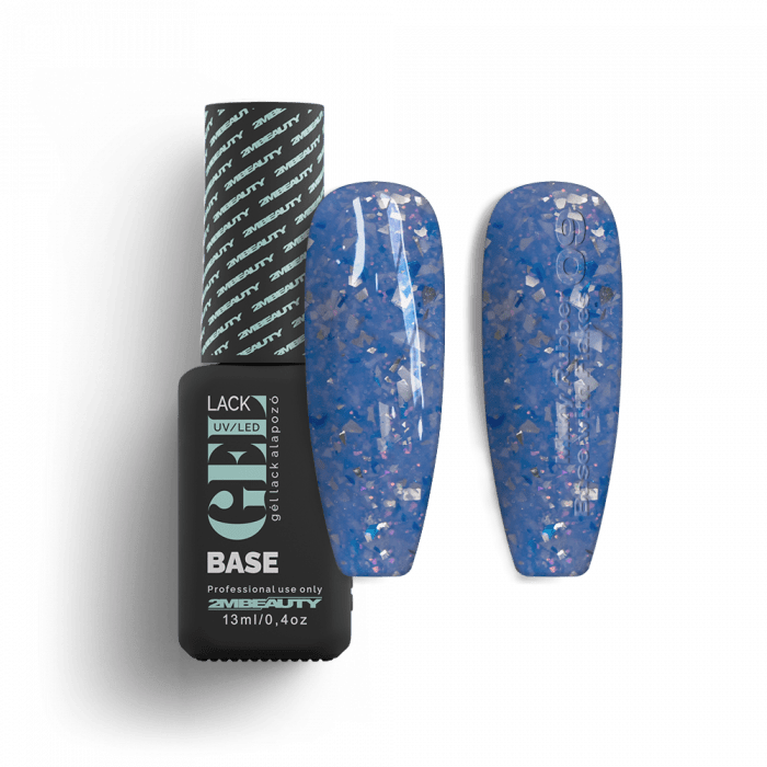 Gel Lack - Milky Rubber Base With Flakes 09 - HEMA Mentes