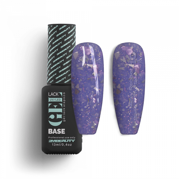 Gel Lack - Milky Rubber Base With Flakes 10 - HEMA Mentes