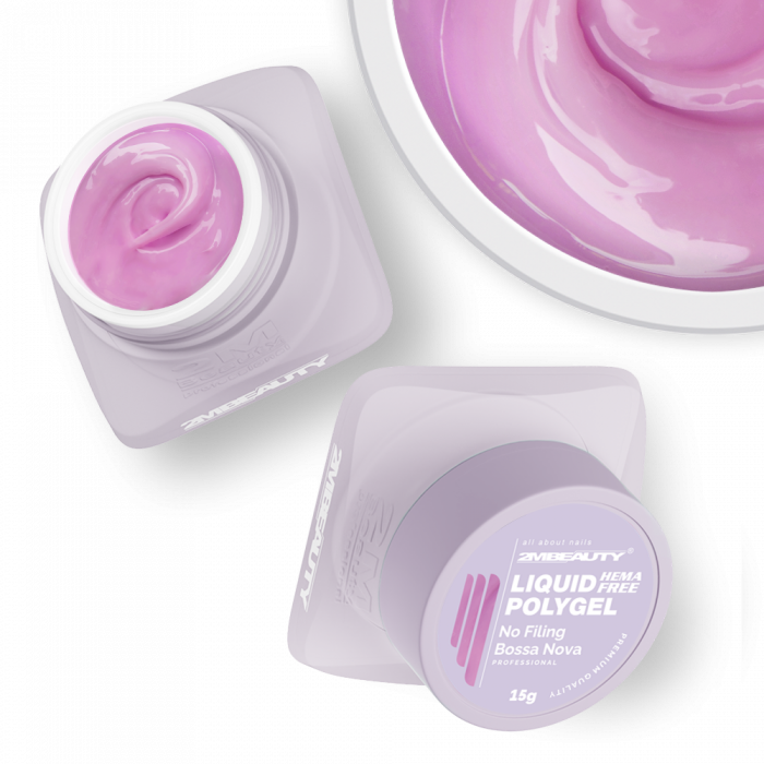 Liquid Polygel No Filing - Bossa Nova - HEMA Mentes Reszelésmentes Építőzselé