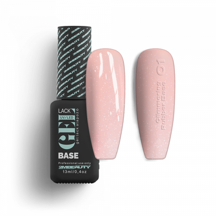 Gel Lack - Glimmering Rubber Base 01 - HEMA Mentes