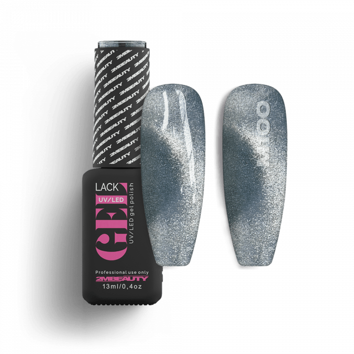 Gel Lack - Magnet 100 - HEMA Mentes:
Grigio argento (ezüstös-szürke) színű gél lakk, mely kü...